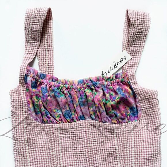 FOR LOVE & LEMONS Brenna Mini Floral Dress NWT - Picture 4 of 9